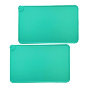 Ioensy - Alfombrilla De Comida Para Perros, Alfombrillas Para Cuencos, Alfombrilla De Alimentación Para Mascotas, Suministros Para Mascotas, Perros, Cachorros, Verde Fino