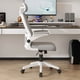 thumbnail image 4 of Silla Escritorio Ergonómica con Reposacabezas Apoyabrazos Ajustables y Malla Transpirable Blanca, 4 of 6