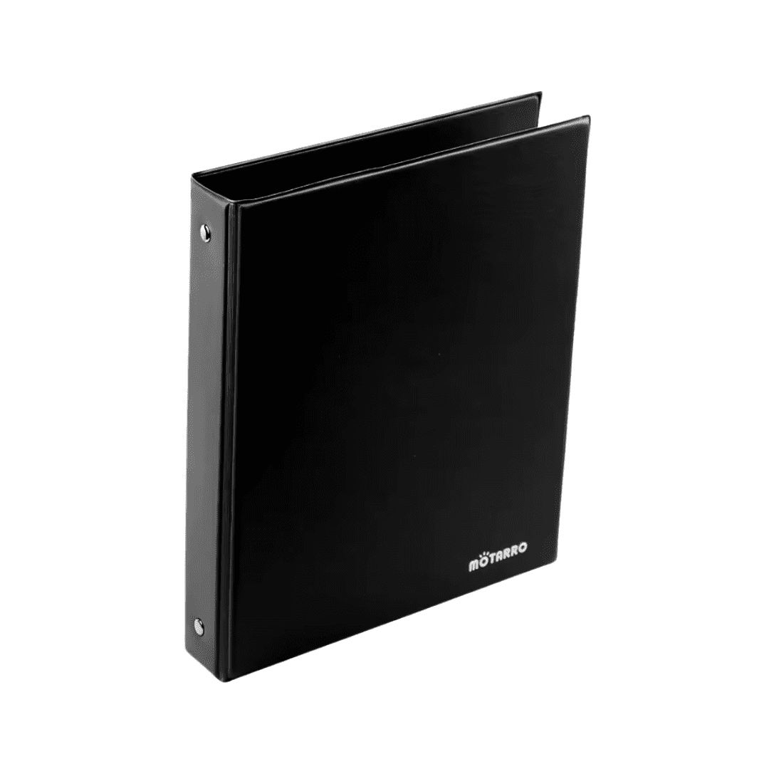 Motarro - Archivador A5 De Pvc Con 4 Anillos Carpeta Organizadora