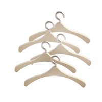 Magideal - 5 Piezas De Madera Para Muñecas, Perchas Para Ropa, Soporte Para Ropa, Mini Perchas Para Abrigos, Estante De Exhibición, Accesorios De Decoración Para