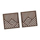 thumbnail image 1 of Paneles De Esculturas Para Colgar En La Pared De Madera, Arte Geométrico De Madera, Color Nogal, 2 Uds., 1 of 3
