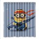 thumbnail image 1 of Cortina de ducha de los Minions de Gru, mi villano favorito, juego de cortina de baño con ganchos, tamaño 66 x 72 pulgadas, 1 of 3