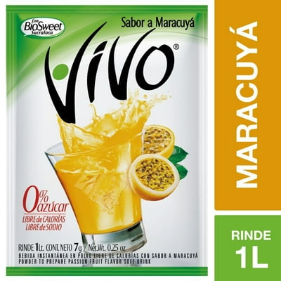 Jugo En Polvo Sabor Maracuyá Sobre 7 G Vivo