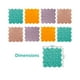 thumbnail image 3 of Tapetes Mat Sensoriales Cuadrados Niños Set de 8 Piezas 25*25*1cm - A4 - SR2505, 3 of 3