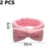 thumbnail image 2 of Diademas de belleza para mujer, extra suaves y ultraabsorbentes, cómodas para lavar el maquillaje, la ducha, el cuidado facial, el spa, banda gruesa para el cabello para niñas., 2 of 5