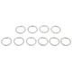 thumbnail image 1 of 10 Unids Acero Inoxidable O Anillo Deportes Llavero Hebilla Titular Camping Plata 28mm, 1 of 5