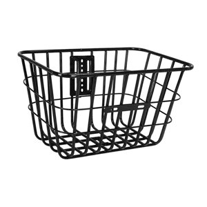 Magideal - Cesta Trasera Para Bicicleta Eléctrica, Portaequipajes, Accesorios Para Bicicleta, Portaequipajes Con Rueda Trasera De Transporte De Metal, Cesta Tras Sin Tapa