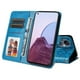 thumbnail image 4 of Funda tipo cartera FOXDOCK para OnePlus Nord N20 5G , diseño girasol en relieve, cuero PU, cierre magnético, soporte y tarjetero, 4 of 5