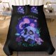 thumbnail image 2 of Moon Wolf Bedding Green Watercolor Forest Wolf Landscape Duvet Cover Sets 3 Pieces Wild Animal Bedding Set, 2 of 5