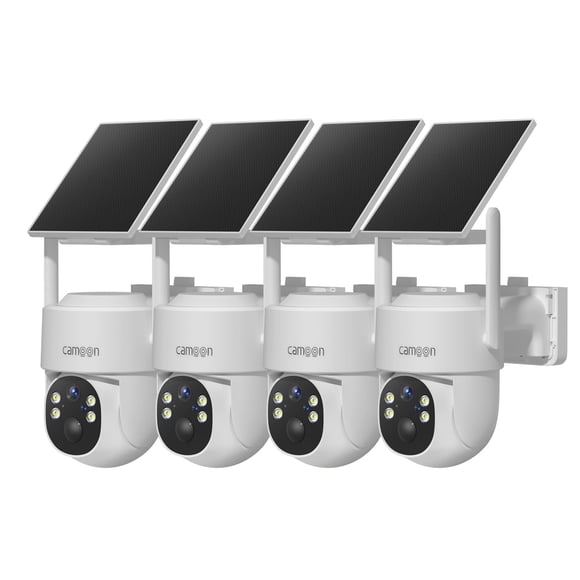 Cámara de Seguridad Camoon Inalámbrica con Energía Solar - Pack de 4