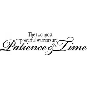Rienda Libre Graphics - Decomural Patience And Time Inspirational Ws-17417