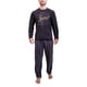 thumbnail image 1 of Pijama Micropolar Hombre 9218 Negro XXL, 1 of 2