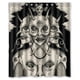 thumbnail image 1 of Cortina de ducha de baño con diseño de calavera y diablo, con ganchos, tamaño 60 x 72 pulgadas, 1 of 3