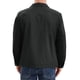 thumbnail image 3 of INSPIRE CHIC Chaqueta Casual Forrada de Color Sólido con Cremallera Completa y Manga Larga para Hombre M Negro, 3 of 6