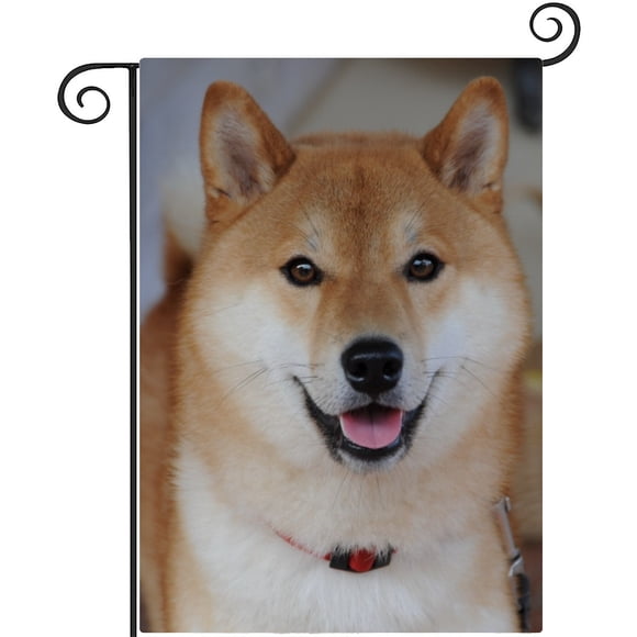 Shiba Inu-bandera de jardín temática. .28CM*45CM
