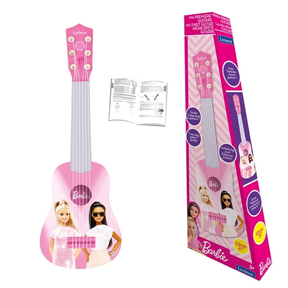 Guitarra Lexibook Barbie Mi Primera para Niños 53 cm Rosa K200BB