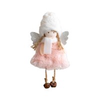 Magideal - De Navidad Adorno Colgante Decoraciones De Muñecas Colgantes Para Decoración De Navidad , Rosado