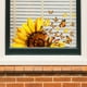 thumbnail image 3 of 1pc, Summer Plant Sunflower Butterfly Wall Sticker, Self-Adhesive PVC Wall Sticker, Room Decor, Scene Decor, Bedroom Decor, Entrance Decor, Kitchen Decor, Background Wall Decor, Window Glass Decor, 3 of 4