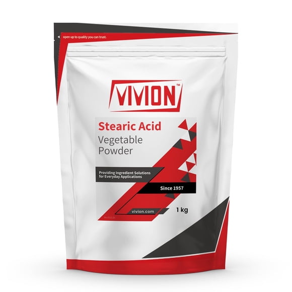 Ácido Esteárico Vivion 1 kg NF Grado Lubricante Seco Antiadherente