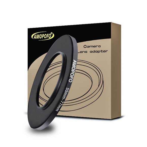 Adaptador de filtro Step-Up Ring de 55 mm a 77 mm para cámara