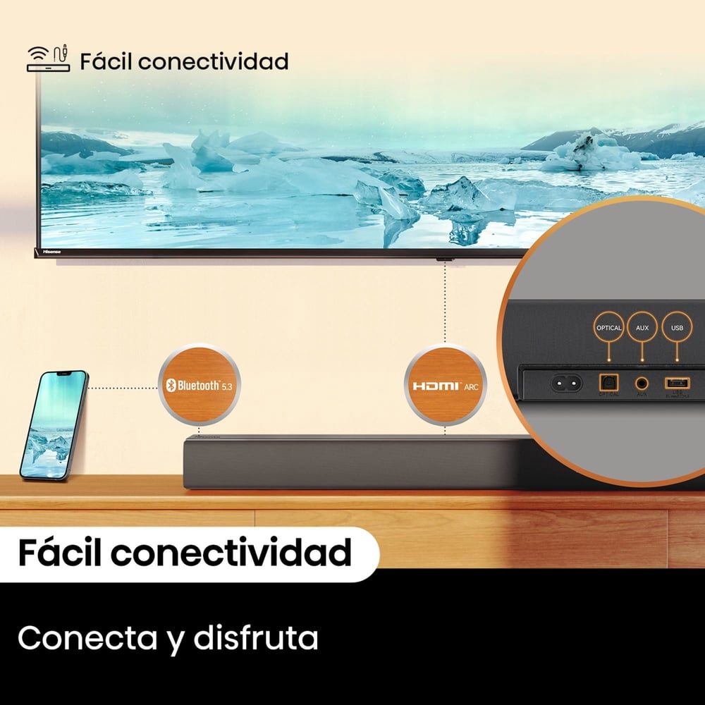 Hisense Soundbar HS3100 Negro, foto 15