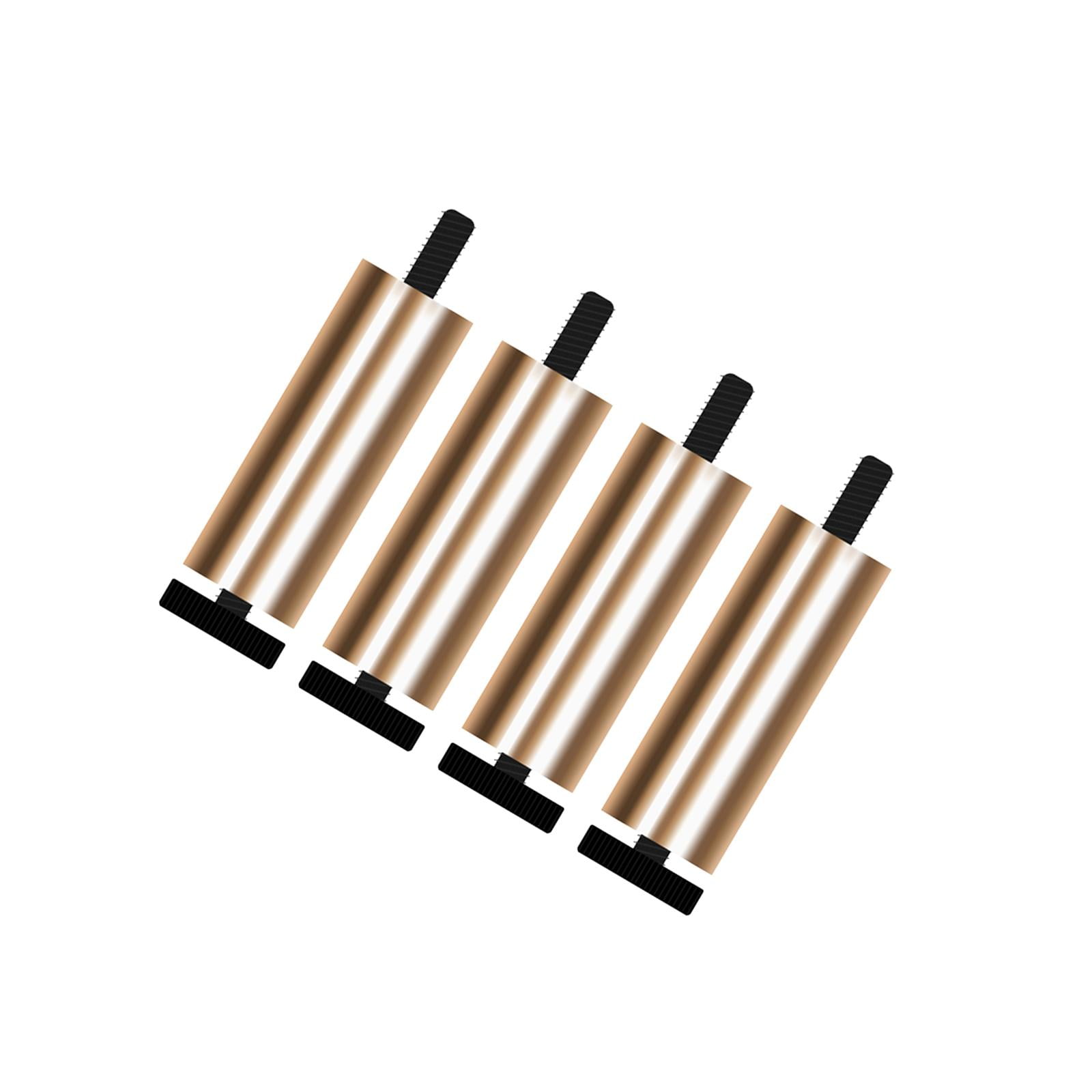 Magideal - 4x Pies De Sofá Patas De Muebles De Metal Multiusos Estilo Moderno Y Resistente Patas De Sofá De Repuesto Para Librerías Asientos De Amor Armario Cama , Oro 12cm