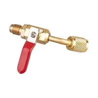 Ioensy - Adaptador De Válvula De Bola Conector De Adaptador De Líquido Herramienta De Refrigeración Válvula De Llenado Rojo