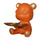 thumbnail image 4 of Bandeja De Almacenamiento De Osos, Estatua De Escritorio, Contenedor De Artículos Diversos, Escultura De Moda, Naranja, 4 of 5