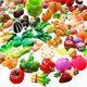 thumbnail image 2 of Set de Verduras Anrher 100 piezas 0,8‑4,8 cm Resina DIY, 2 of 9