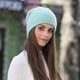 thumbnail image 3 of Gorro De Lana Estilo Casual Unisex - Invierno Y Frío verde claro M, 3 of 4
