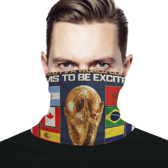 FIFA WORLD CUP Braga de Cuello Protección Solar - Bandana UV Refrescante para Ciclismo y Deportes al Aire Libre, Hombres y Mujeres