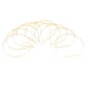 thumbnail image 3 of 10x Llanura de metal Diadema Banda para el cabello Marco del cabello Aro Accesorios DIY Craft Gold, 3 of 3