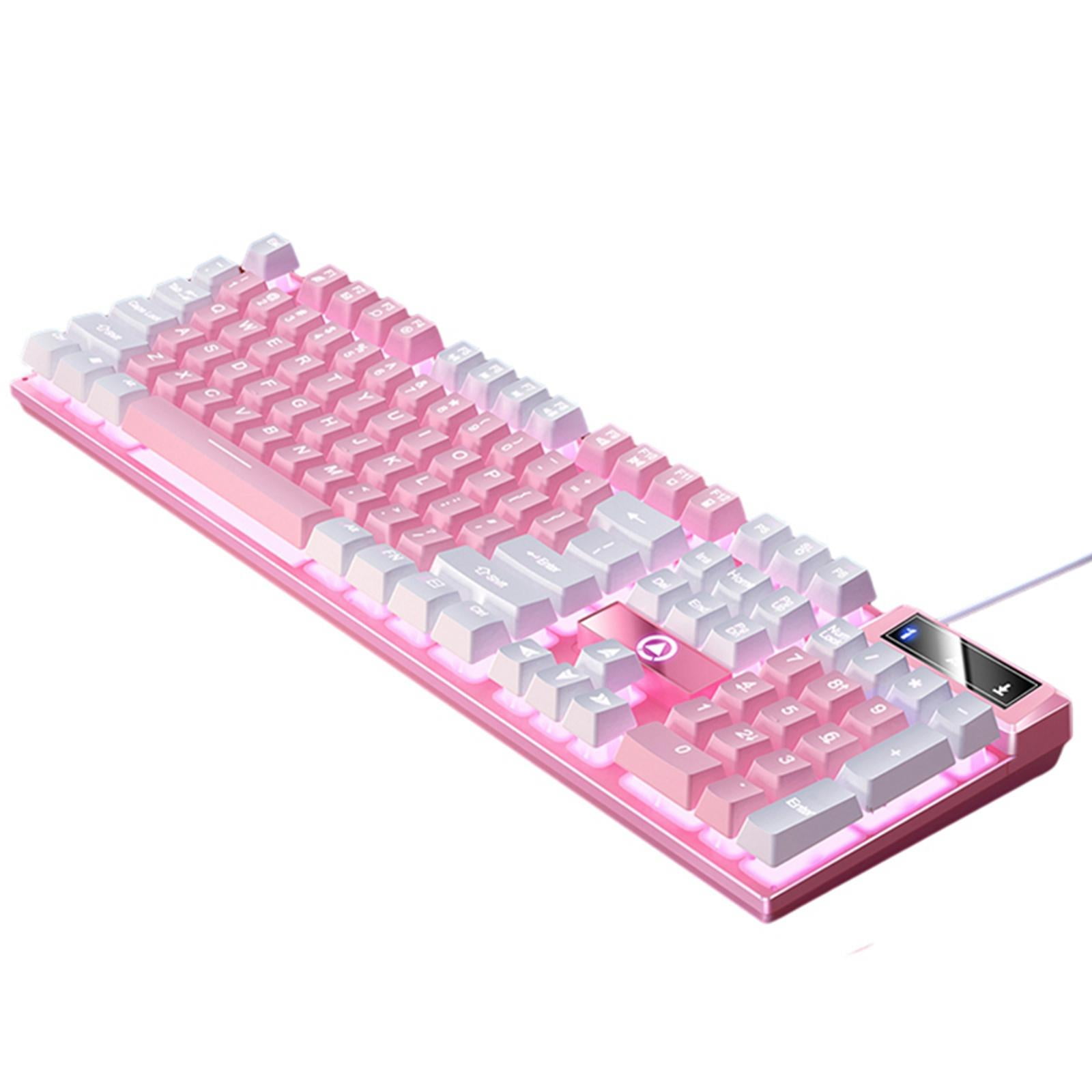 Bothyi - Teclado De Juego Usb Respuesta Rápida Wired Cómodo Para Pc De Computadora