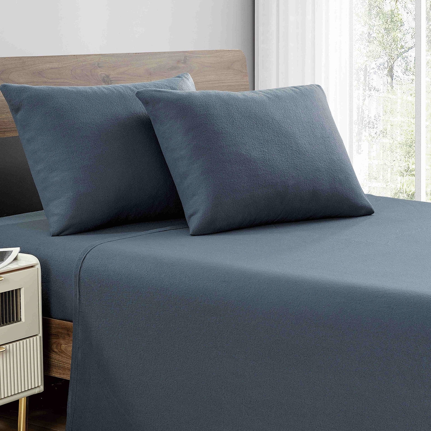 Sabana Andes Polar Lisa Azul 2 Plazas