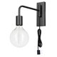 thumbnail image 1 of Aplique de Pared Globe Electric Negro Mate 183 cm con Cable, 1 of 7