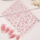 thumbnail image 5 of Xiao Hua Stickers de Uñas DIY -10 Hojas, Stickers de Diseño con Patrón de Moño en Relieve, Accesorios de Stickers de Uñas DIY Autoadhesivas, Rosa, 5 of 5