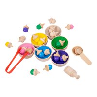 Magideal - Bolas Para Bebés En Tazas Clasificación De Color Montessori Bolas 6 Tazas Juguetes Sensoriales Preescolares De Motor Fino Para Niños Pequeños 3