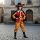 thumbnail image 1 of Disfraz de Gato con Botas Personajes de Cuento para Niños, Incluye Sombrero, 1 of 3