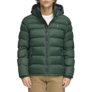 Chaqueta Tommy Hilfiger Para Hombre Con Capucha, Color Verde, Talla M