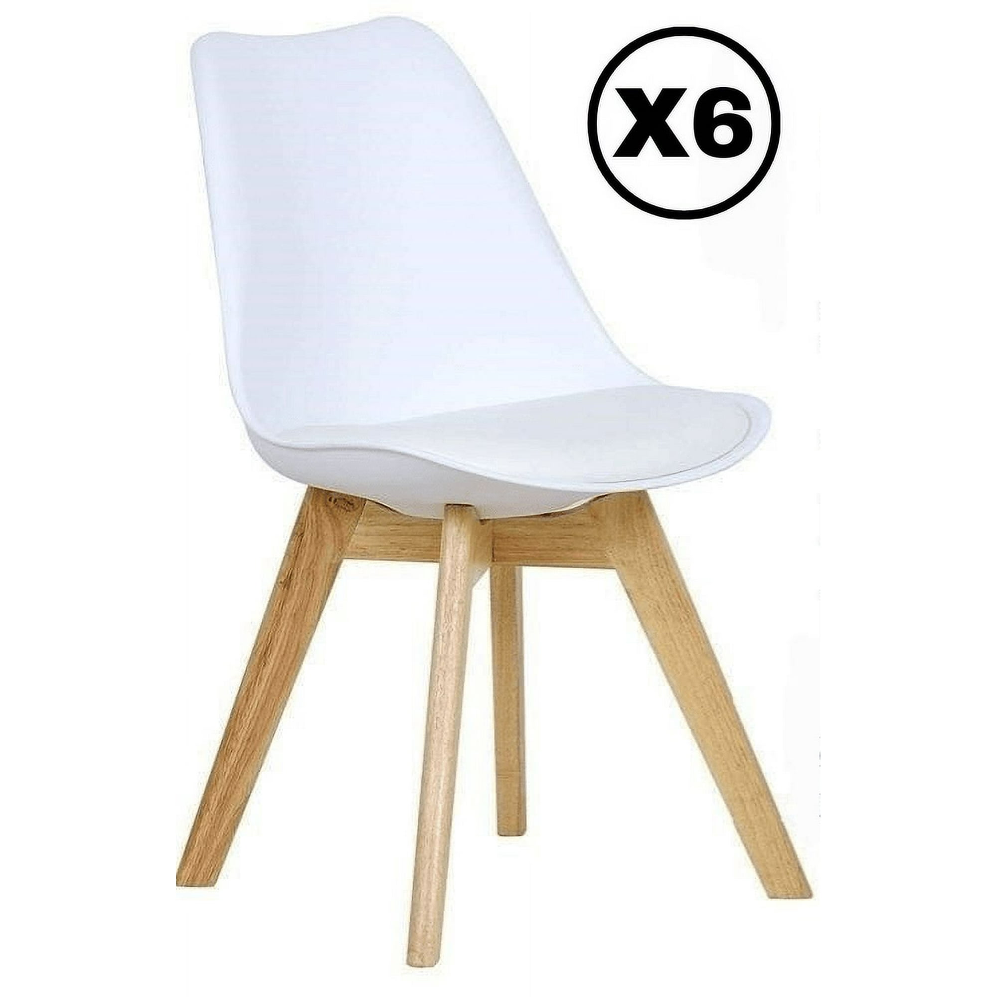 Moadchile - Pack 6 Sillas Tulip Blancas
