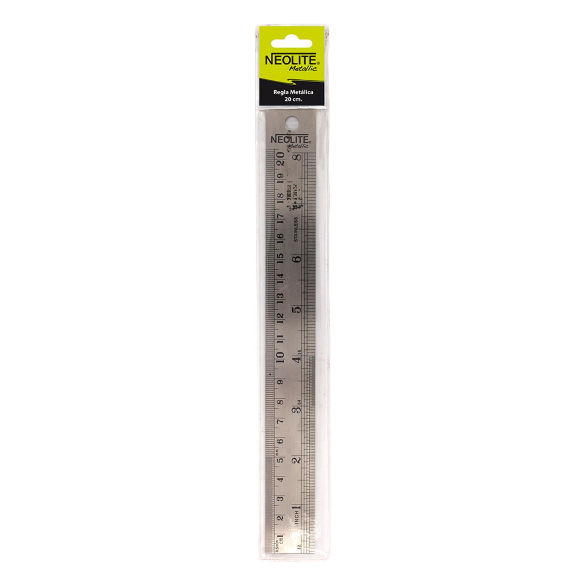 Regla Metalica 20 Cm 1 un Neolite
