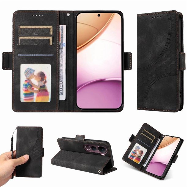Carcasa FOXDOCK Vivo V40E 5G de cuero PU, diseño acolchado clásico, protección contra caídas y rayones