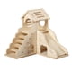 thumbnail image 3 of Casa de madera para hámster, escondite de hámster, escondite, suministros de escondite, jaula de juguete de madera, accesorios para Lemmings, hámster, Estilo B, 3 of 5