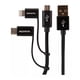 thumbnail image 3 of Cable De Carga 3 En 1 USB Negro, 3 of 4