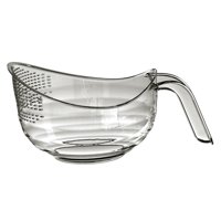 Bothyi - Colador De Filtro De Lavado De Arroz, Colador De Cocina Para El Hogar, Cuenco Para Frijoles, Frutas, Arroz, Gris