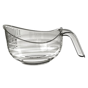 Bothyi - Colador De Filtro De Lavado De Arroz, Colador De Cocina Para El Hogar, Cuenco Para Frijoles, Frutas, Arroz, Gris