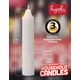 thumbnail image 3 of Velas Hyoola blancas sin aroma para emergencia, paquete de 24, 10 cm, 3 of 9