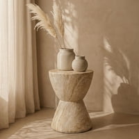 Santú Home & Deco - Mesa Lateral Estilo Piedra Cáliz