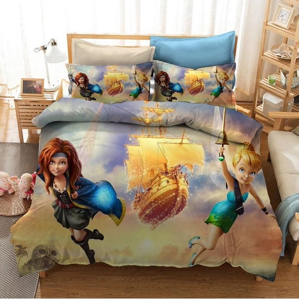 x2137 Bed SheetsFairy Of The Wings Bedding Sets Duvet Cover And Pillowcase Full Size Bed Set Comforter Set For Home Decor 3-Piece Bedding Set (1 Duvet Cover + 2 Pillow Shams) nj2137