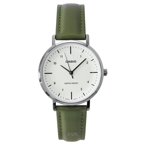 Reloj Casio Standard Analog Leather Strap Beige Dial Quartz Ltp-Vt03L-3B Women'S Watch